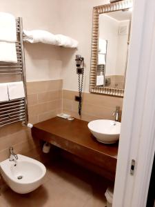 Koupelna v ubytování Hotel Patavium