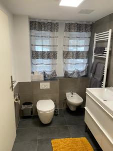 Koupelna v ubytování Hotel Il David