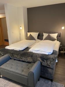 Postel nebo postele na pokoji v ubytování Hotel Il David