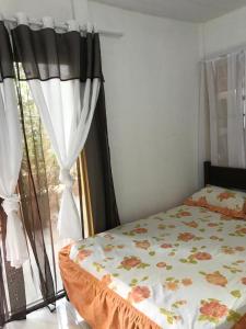 Ein Bett oder Betten in einem Zimmer der Unterkunft Hostel Gratidão