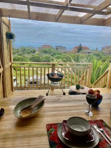 Balkón nebo terasa v ubytování InkFish Loft