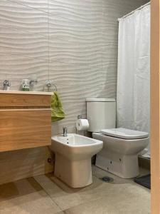 Koupelna v ubytování Moderno monoambiente a 100mts de la playa