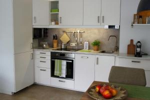 A kitchen or kitchenette at Ferienwohnung Salzburg