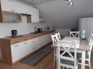 Kuchyňa alebo kuchynka v ubytovaní DOM POD MARESZKĄ