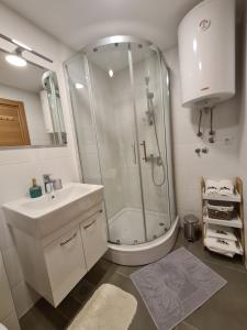 Et badeværelse på Apartman Smokvica + 42 billeder