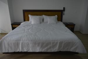 Postel nebo postele na pokoji v ubytování Hotel Prestigio JC