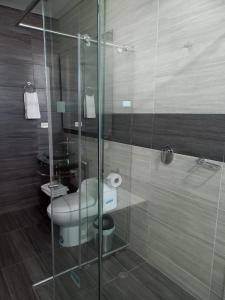 Koupelna v ubytování Hotel Prestigio JC
