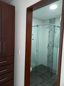 Koupelna v ubytování Hotel Prestigio JC