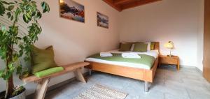Postel nebo postele na pokoji v ubytování Apartment Honegg
