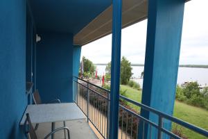 Balkón nebo terasa v ubytování Strandhotel Senftenberger See