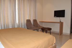 TV a/nebo společenská místnost v ubytování Hotel VPS Grand
