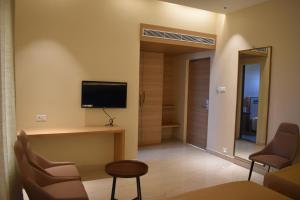 TV a/nebo společenská místnost v ubytování Hotel VPS Grand