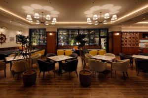 Restaurace v ubytování Hotel New Port Yokosuka