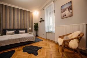 Posteľ alebo postele v izbe v ubytovaní Jacks's Home apartman - free parking