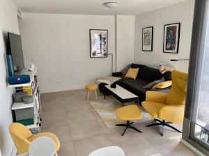 Posezení v ubytování Penthouse with stunning sea views in Torrox