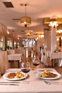 En restaurant eller et andet spisested på Hotel Belvedere