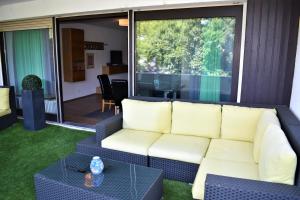 Ein Sitzbereich in der Unterkunft Apartment am Römerkreis