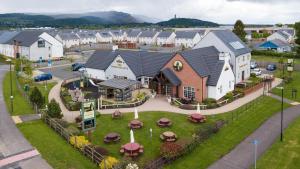an aerial view of a building in a town at Highland Gate, Stirling by Marston's Inns in Stirling