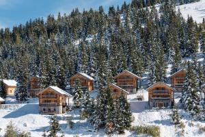 Feriendorf Koralpe Alpenrose durante o inverno