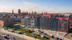 Výhľad na mesto Gdansk alebo výhľad na mesto priamo z apartmánu