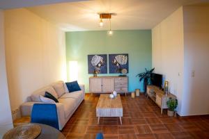 Posedenie v ubytovaní Great sea view apartment kokkini hani