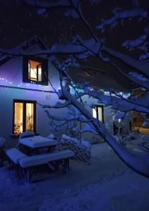 Bozsoki Pihenő during the winter