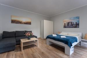 Posteľ alebo postele v izbe v ubytovaní Sopot Host Garden