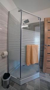 A bathroom at Fenyves Apartmanok