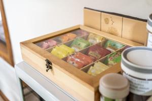a drawer filled with different types of food at Flinders Ranges Bed and Breakfast in Hawker +97 photos