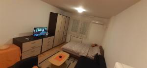 TV a/nebo společenská místnost v ubytování Sirmijum Hause