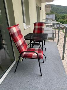 Balkón nebo terasa v ubytování Apartmán s vyhlídkou