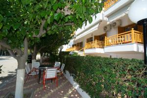 En balkong eller terrasse på Hotel Aidipsos