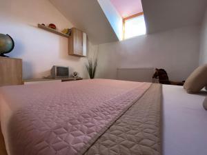 Posteľ alebo postele v izbe v ubytovaní Apartmán Ivka