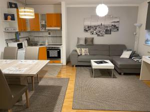 Kuchyňa alebo kuchynka v ubytovaní Apartman Luna near Zagreb Airport + 31 fotografií