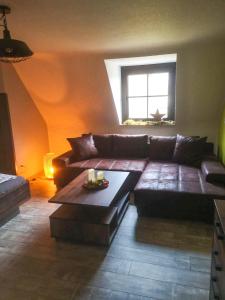 Posezení v ubytování Rheinterrasse Wohnung 3