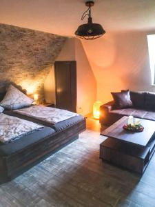 Posezení v ubytování Rheinterrasse Wohnung 3