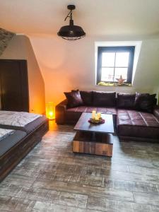Posezení v ubytování Rheinterrasse Wohnung 3