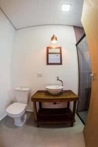 Ett badrum på Vilarejo - Centro Histórico Ilhabela