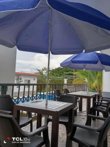 Rõdu või terrass majutusasutuses Hotel Vista del Mar