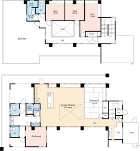 a floor plan of a house at Comfort House In Miyakojima in Miyako Island