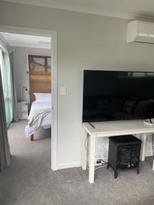 TV a/nebo společenská místnost v ubytování Modern studio apartment