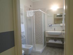 Koupelna v ubytování Hotel Moderno