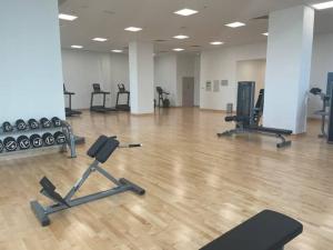 The fitness center and/or fitness facilities at Entire Cozy Water-front Studio with Kitchen
