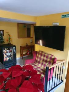 Telewizja i/lub zestaw kina domowego w obiekcie Pension A Barca