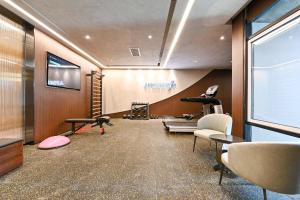 Fitness centrum a/nebo fitness zařízení v ubytování Atour Hotel Dalian Hi-tech Zone