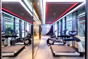 Fitness centrum a/nebo fitness zařízení v ubytování Atour Hotel Shanghai Wujiaochang Daxue Road