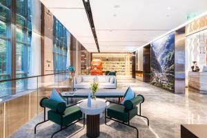 Posezení v ubytování Atour Hotel Shanghai Wujiaochang Daxue Road