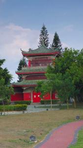 金门四合院外面的花园