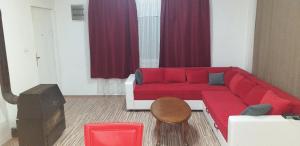 Χώρος καθιστικού στο Apartmani Grza