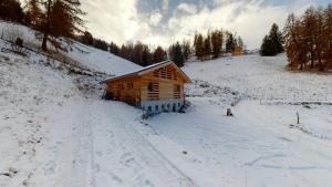 Modern chalet surrounded by nature in Vercorin talvel